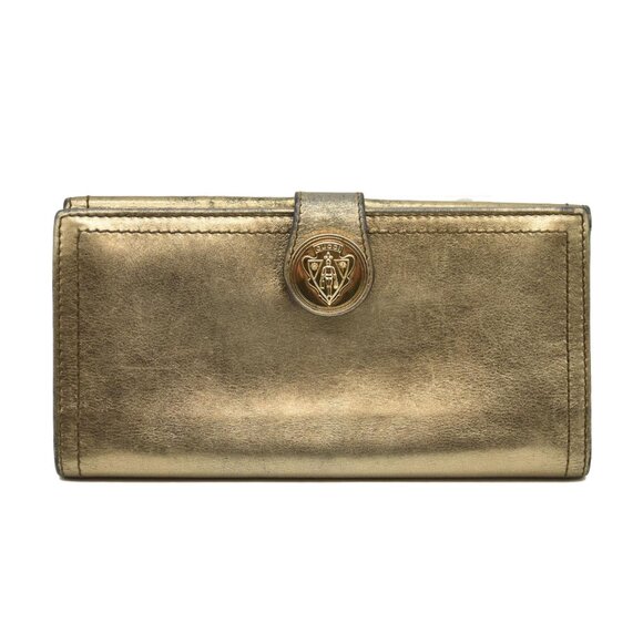 Gucci  Patent Hysteria Continental Wallet Gold - Picture 1 of 5